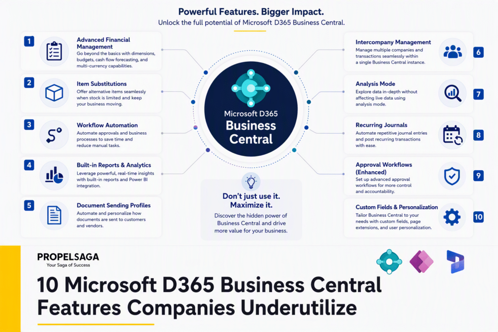 10 Microsoft D365 Business Central Features Companies Underutilize